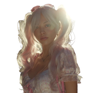 Attractive Gyaru Pose Vinyl Car Decal Sticker – Waterproof & UV-Resistant 
