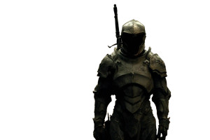 Cyborg Warrior Night Vinyl Car Decal Sticker – Waterproof & UV-Resistant 