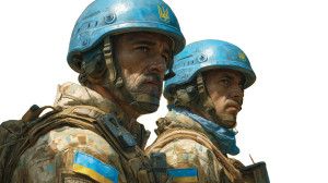 Ukrainian Peacekeepers Vinyl Car Decal Sticker – Waterproof & UV-Resistant 