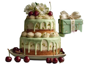 Tiered Pistachio Cake Vinyl Car Decal Sticker – Waterproof & UV-Resistant 