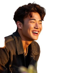 Joyful Korean Man Vinyl Car Decal Sticker – Waterproof & UV-Resistant 