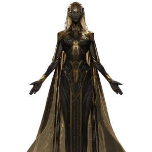 Regal Alien Queen Vinyl Car Decal Sticker – Waterproof & UV-Resistant 