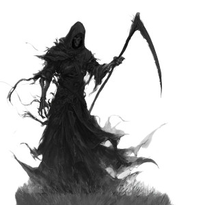 Grim Reaper Design Vinyl Car Decal Sticker – Waterproof & UV-Resistant 