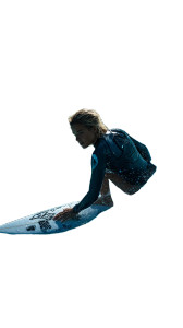 Surfing Giant Wave Vinyl Car Decal Sticker – Waterproof & UV-Resistant 