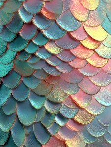Shimmering Mermaid Scales Vinyl Car Decal Sticker – Waterproof & UV-Resistant 