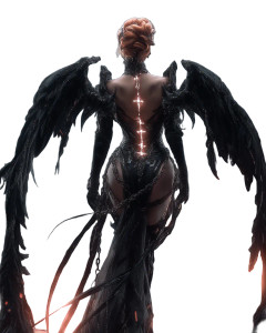 Woman With Demons Vinyl Car Decal Sticker – Waterproof & UV-Resistant 