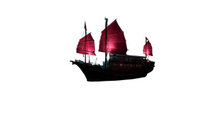 Chinese Sailing Ship Vinyl Car Decal Sticker – Waterproof & UV-Resistant 