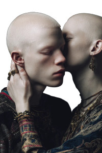 Androgynous Albino Models Vinyl Car Decal Sticker – Waterproof & UV-Resistant 