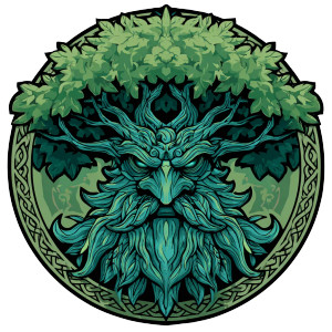 Tribal Oak Tree Vinyl Car Decal Sticker – Waterproof & UV-Resistant 