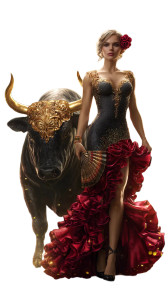 Flamenco Dancer Bull Vinyl Car Decal Sticker – Waterproof & UV-Resistant Flamenco Dancer Bull Vinyl Car Decal Sticker – Waterproof & UV-Resistant