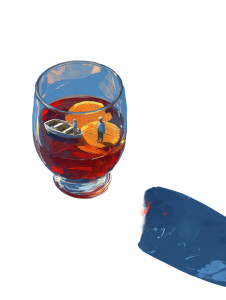 Reflective Wine Glass Vinyl Car Decal Sticker – Waterproof & UV-Resistant 