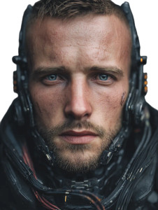 Cyberpunk Ai Portrait V2 Vinyl Car Decal Sticker – Waterproof & UV-Resistant 