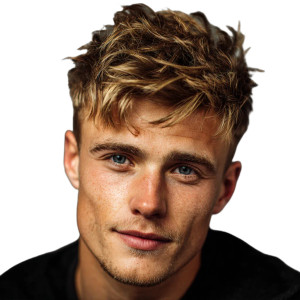 Stylish Blonde Man V2 Vinyl Car Decal Sticker – Waterproof & UV-Resistant 