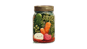 Cute Pickling Illustration Vinyl Car Decal Sticker – Waterproof & UV-Resistant Cute Pickling Illustration Vinyl Car Decal Sticker – Waterproof & UV-Resistant