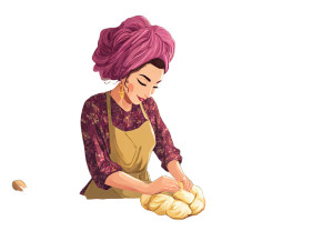 Jewish Woman Baking Vinyl Car Decal Sticker – Waterproof & UV-Resistant Jewish Woman Baking Vinyl Car Decal Sticker – Waterproof & UV-Resistant