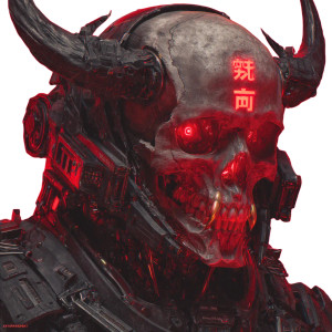 Cyber-Demonic Warrior V2 Vinyl Car Decal Sticker – Waterproof & UV-Resistant Cyber-Demonic Warrior V2 Vinyl Car Decal Sticker – Waterproof & UV-Resistant