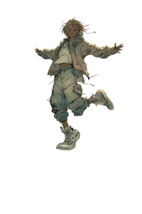 Dancing Teenager Reflection Vinyl Car Decal Sticker – Waterproof & UV-Resistant 