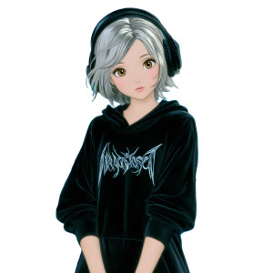 Silver-Haired Anime Girl V5 Vinyl Car Decal Sticker – Waterproof & UV-Resistant 