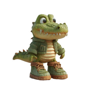 Cute Crocodile Shoes Vinyl Car Decal Sticker – Waterproof & UV-Resistant 