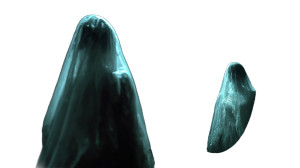 Ghostly Enchantress Reflection Vinyl Car Decal Sticker – Waterproof & UV-Resistant 