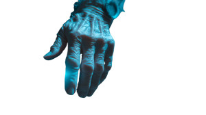 Elderly Hand Interface Vinyl Car Decal Sticker – Waterproof & UV-Resistant 