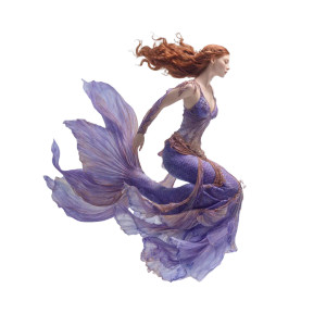 Mermaid Portrait V2 Vinyl Car Decal Sticker – Waterproof & UV-Resistant 