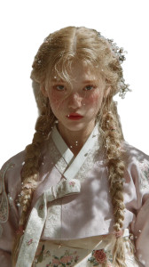 Korean Hanbok Rapunzel Vinyl Car Decal Sticker – Waterproof & UV-Resistant 