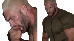 Giant Military Bodybuilder Vinyl Car Decal Sticker – Waterproof & UV-Resistant 