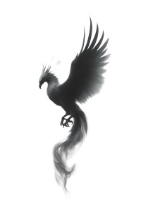 Elegant Phoenix Rising V2 Vinyl Car Decal Sticker – Waterproof & UV-Resistant 