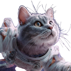 Space Cat V20 Vinyl Car Decal Sticker – Waterproof & UV-Resistant 