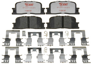 Raybestos Brakes Brake Pad EHT885H Element3; OE Replacement; Hybrid Technology; Includes Mounting Hardware