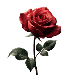 Realistic Red Rose Vinyl Car Decal Sticker – Waterproof & UV-Resistant 