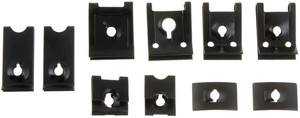 Dorman Clip Nut 45382 AutoGrade; U Nuts/J Nuts/Flat; 6 and 3/16 Inch Right Hand Thread; Steel; Black; Pack of 10 Dorman Clip Nut 45382 AutoGrade; U Nuts/J Nuts/Flat; 6 and 3/16 Inch Right Hand Thread; Steel; Black; Pack of 10