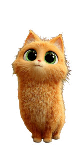 Orange Pixar Cat Vinyl Car Decal Sticker – Waterproof & UV-Resistant Orange Pixar Cat Vinyl Car Decal Sticker – Waterproof & UV-Resistant