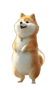 Cute Shiba Inu V16 Vinyl Car Decal Sticker – Waterproof & UV-Resistant 