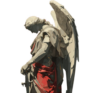 Arch Angel Raphael Vinyl Car Decal Sticker – Waterproof & UV-Resistant 