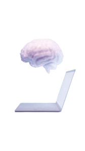 Glowing Brain Laptop Vinyl Car Decal Sticker – Waterproof & UV-Resistant 