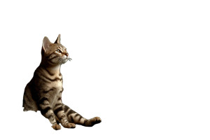 Ginger Cat V2 Vinyl Car Decal Sticker – Waterproof & UV-Resistant 