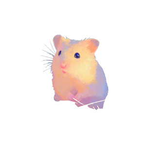 Hamster Profile Vinyl Car Decal Sticker – Waterproof & UV-Resistant 