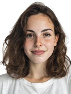 Portrait Of Young Woman Vinyl Car Decal Sticker – Waterproof & UV-Resistant  Portrait Of Young Woman Vinyl Car Decal Sticker – Waterproof & UV-Resistant