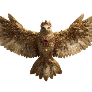 Royal Falcon Vinyl Car Decal Sticker – Waterproof & UV-Resistant 