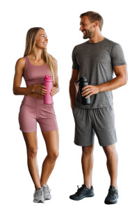 Sporty Couple Chatting Vinyl Car Decal Sticker – Waterproof & UV-Resistant Sporty Couple Chatting Vinyl Car Decal Sticker – Waterproof & UV-Resistant