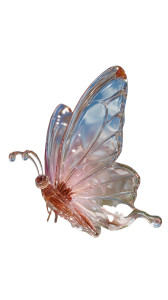 Crystal Butterfly V2 Vinyl Car Decal Sticker – Waterproof & UV-Resistant 