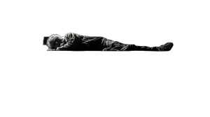 Lonely Homeless Man Vinyl Car Decal Sticker – Waterproof & UV-Resistant 