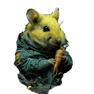 Relaxed Hamster Snacking Vinyl Car Decal Sticker – Waterproof & UV-Resistant Relaxed Hamster Snacking Vinyl Car Decal Sticker – Waterproof & UV-Resistant