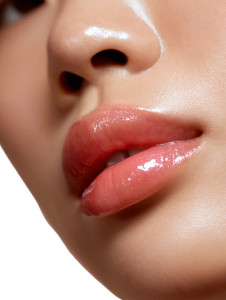 Glossy Peachy Lips Vinyl Car Decal Sticker – Waterproof & UV-Resistant 