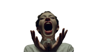 Screaming Woman Mouse Vinyl Car Decal Sticker – Waterproof & UV-Resistant 