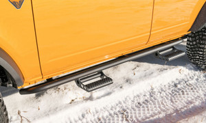 2021-2023 Various Fitment | Ford Bronco Rocker Panel Guard | Durable Steel Construction, Black Textured Powder Coat, Compatible With Detachable Steps