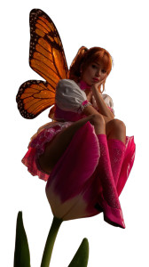 Thumbelina On Tulip Vinyl Car Decal Sticker – Waterproof & UV-Resistant 