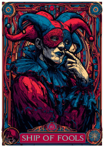 Ship Of Fools Tarot Vinyl Car Decal Sticker – Waterproof & UV-Resistant 